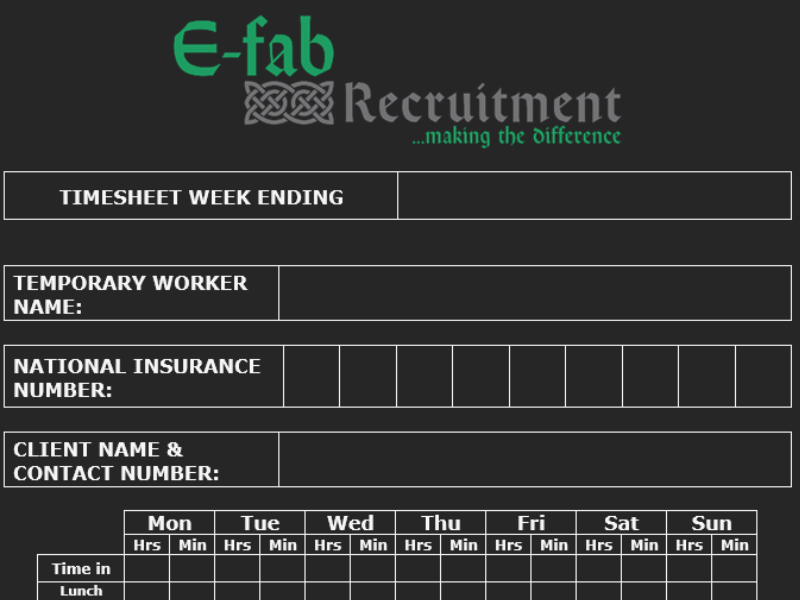 Download your Timesheet